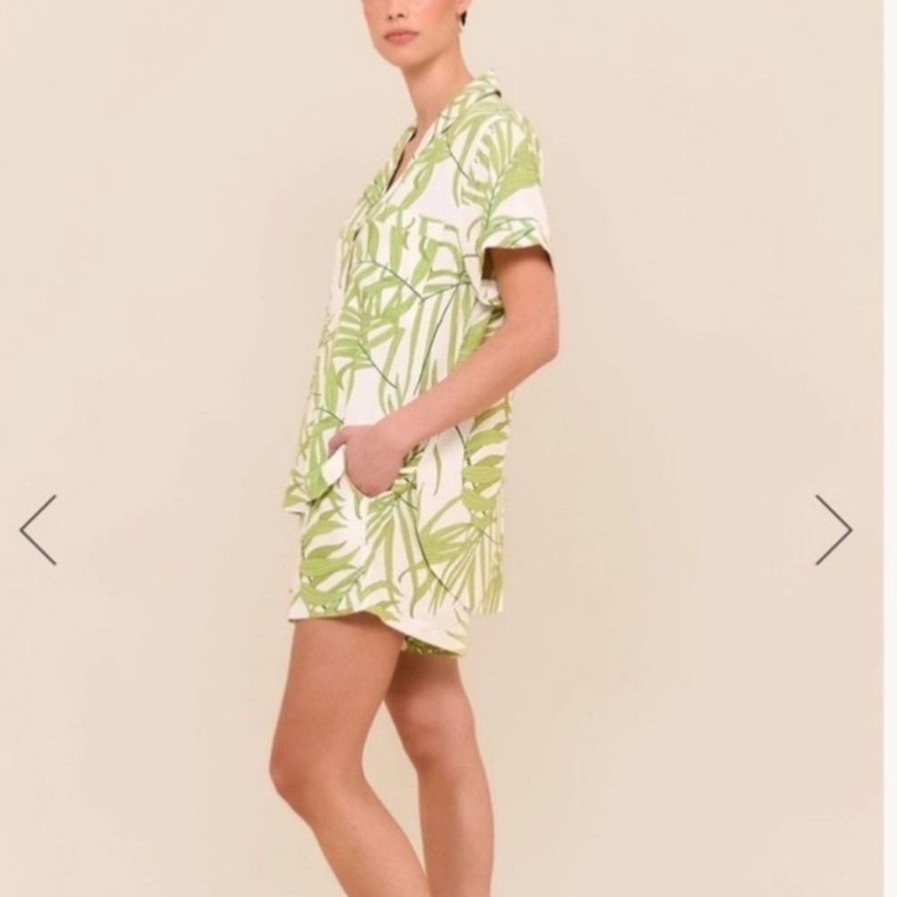 NWT Piyama Abigail Sleep Set in Jungle Palm XS Pajamas - Picture 2 of 9